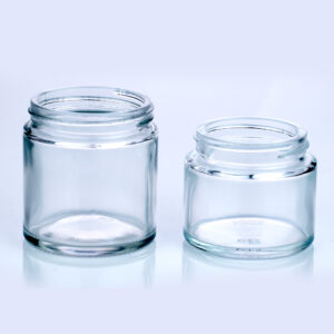 Clear Glass Jar-Square