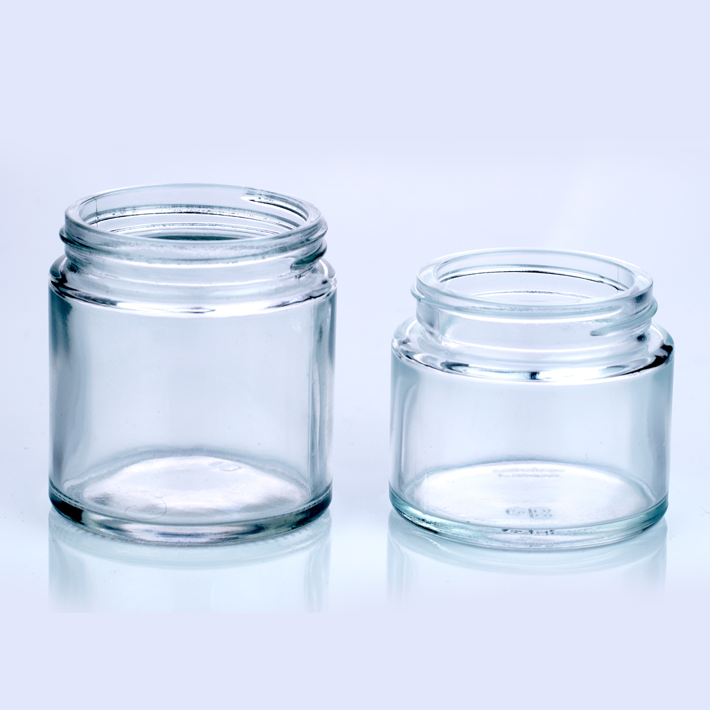 Clear Glass Jar-Square